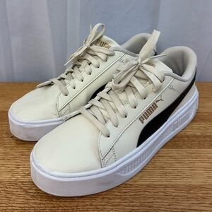 Puma Cream Smash Platform v3 Sneakers Womens Size 10